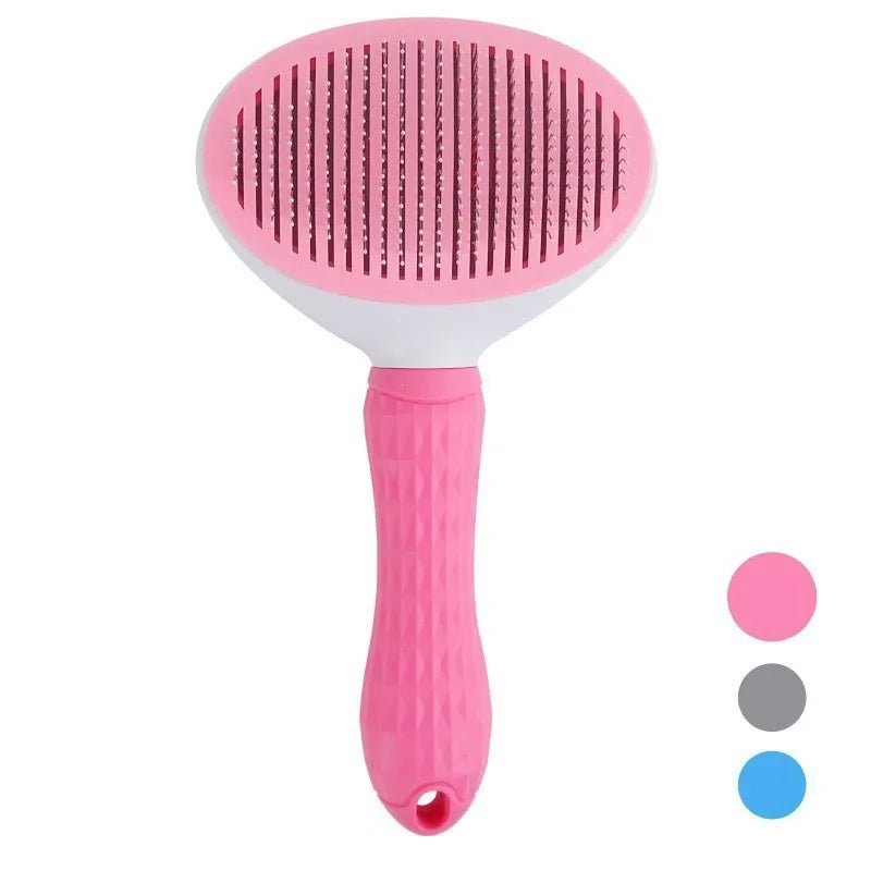 Pet Hair Brush & Grooming Comb – Deshedding Tool for Dogs & Cats