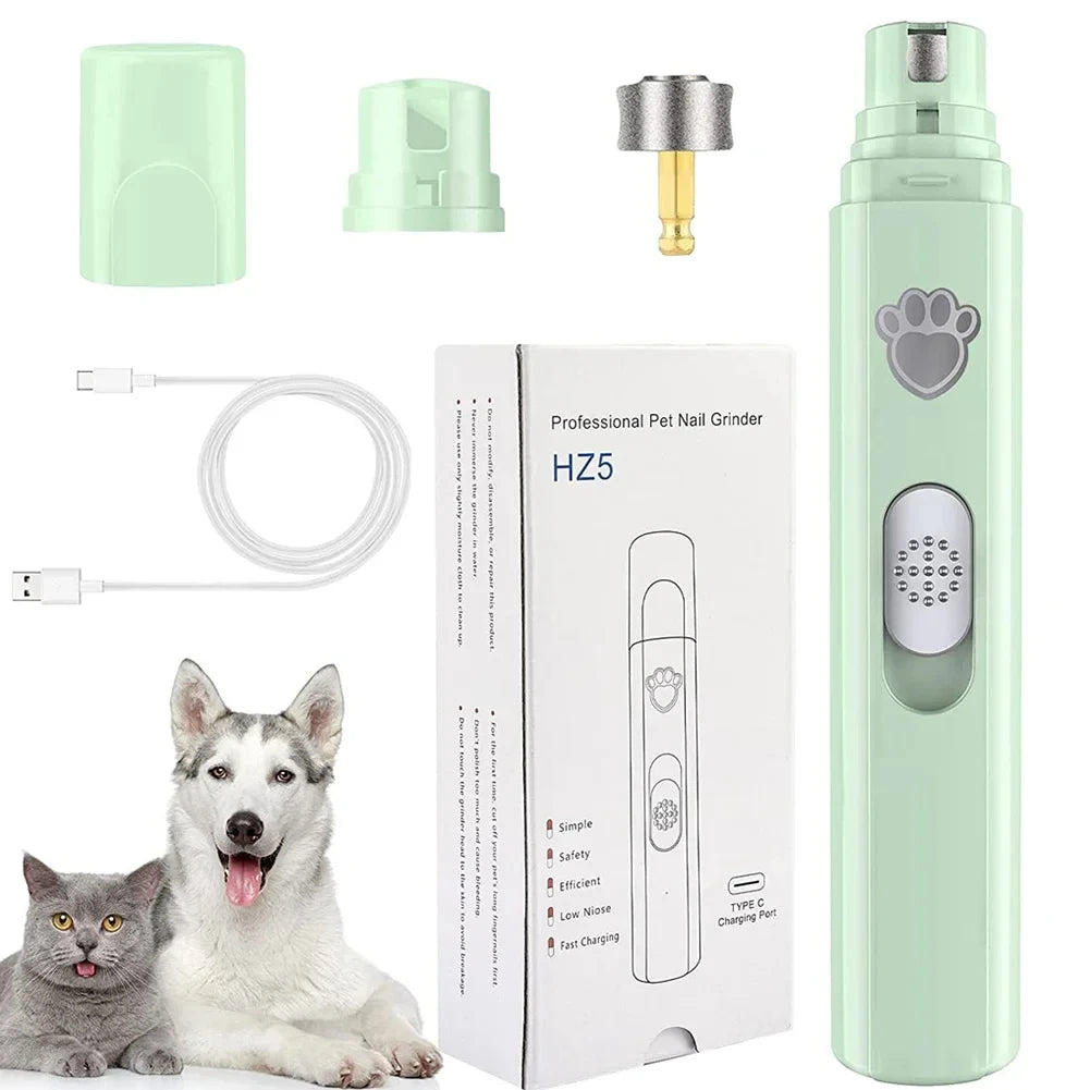 Electric Pet Nail Grinder ā Painless USB Rechargeable Trimmer