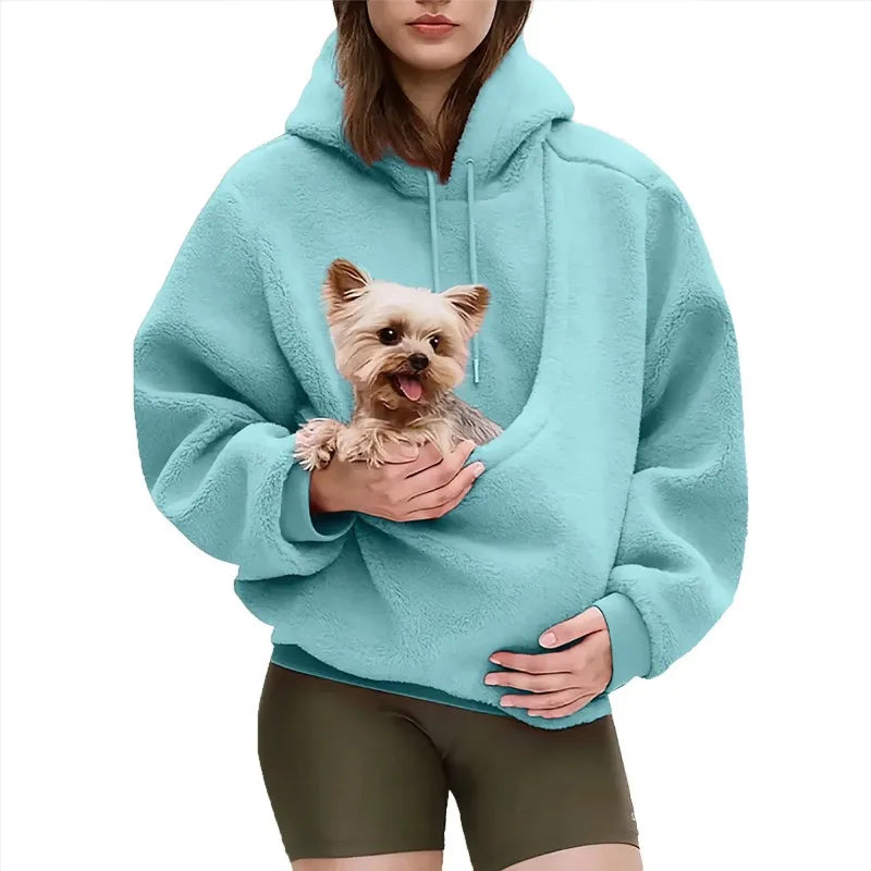 Pet Pouch Hoodie ā Carry Your Small Dog or Cat in Style