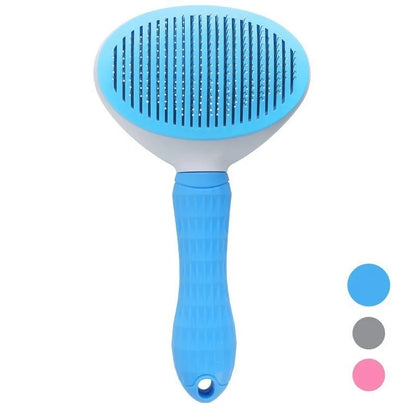 Pet Hair Brush & Grooming Comb – Deshedding Tool for Dogs & Cats