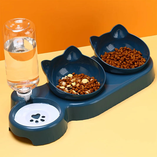 Automatic Pet Water & Food Bowl Set – Large Capacity Feeder