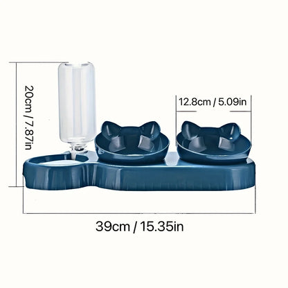 Automatic Pet Water & Food Bowl Set – Large Capacity Feeder