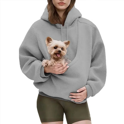 Pet Pouch Hoodie – Carry Your Small Dog or Cat in Style