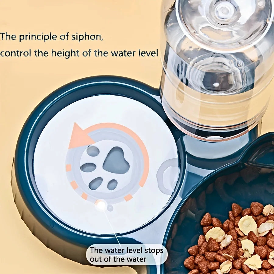 Automatic Pet Water & Food Bowl Set – Large Capacity Feeder