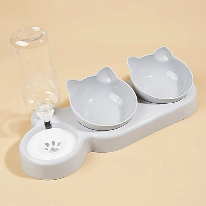 Automatic Pet Water & Food Bowl Set – Large Capacity Feeder