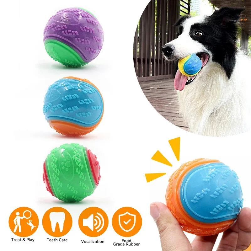 Interactive Squeaky Dog Ball – Durable Fun for All Breeds