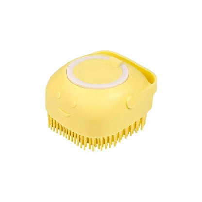 Dog Bathing Brush – Shampoo Dispenser & Massage Grooming Tool