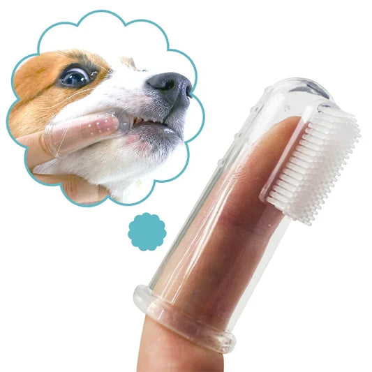 Soft Silicone Pet Finger Toothbrush – Dogs & Cats Dental Care