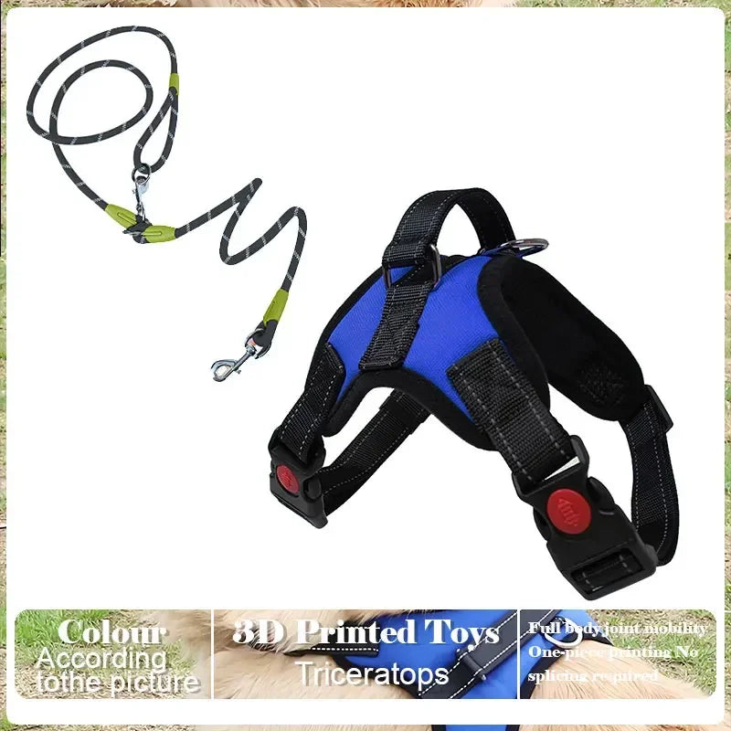 No-Pull Adjustable Dog Harness with Leash Set