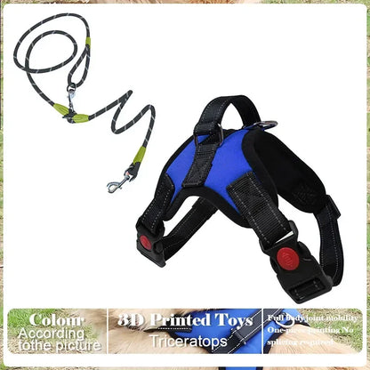 No-Pull Adjustable Dog Harness with Leash Set