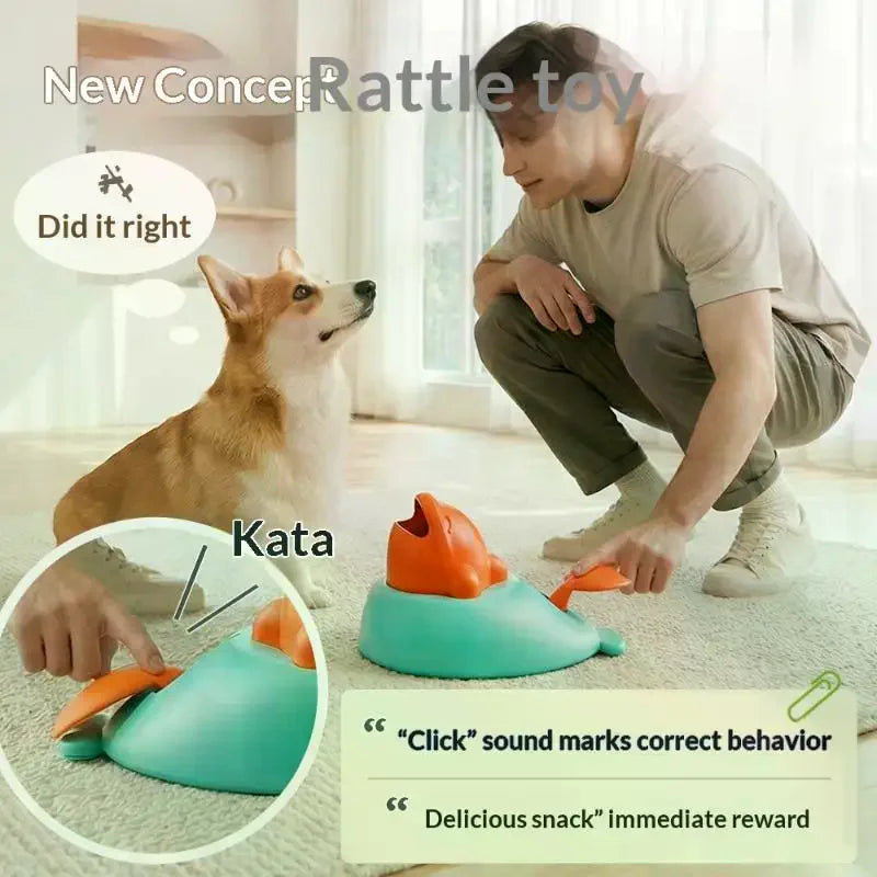 Interactive Pet Training Puzzle Toy – Food Launcher for Dogs & Cats