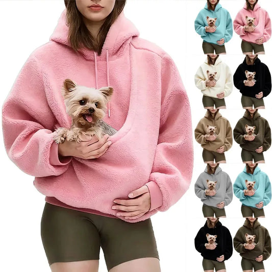 Pet Pouch Hoodie – Carry Your Small Dog or Cat in Style