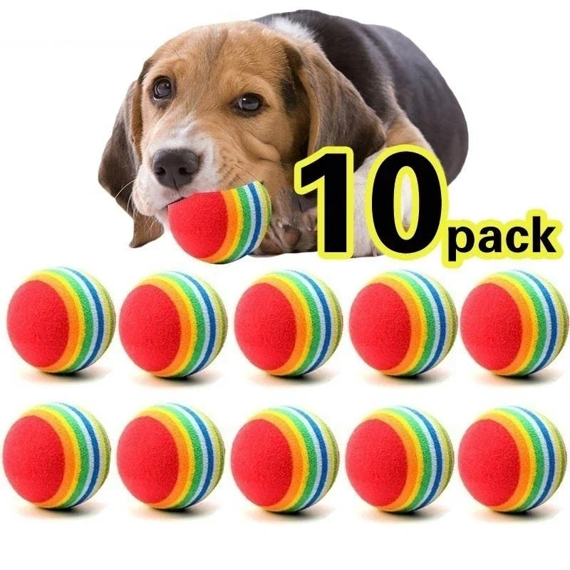 Pet Toy Ball Set – 10-Pack Interactive Play Balls for Dogs & Cats