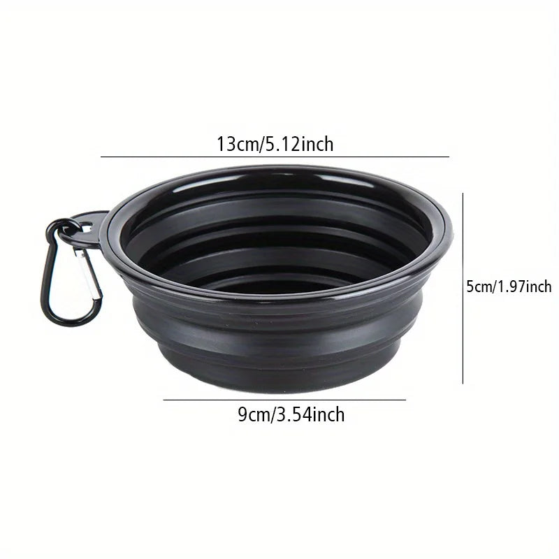 Collapsible Silicone Pet Travel Bowl – Foldable & Stackable