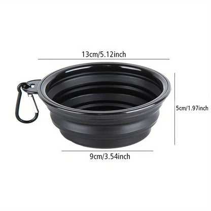 Collapsible Silicone Pet Travel Bowl – Foldable & Stackable