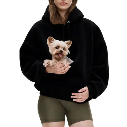 Pet Pouch Hoodie – Carry Your Small Dog or Cat in Style