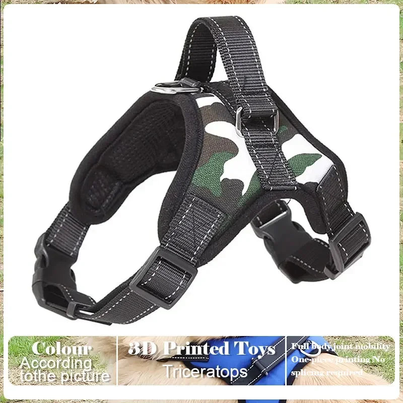 No-Pull Adjustable Dog Harness with Leash Set