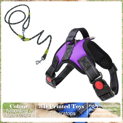 No-Pull Adjustable Dog Harness with Leash Set