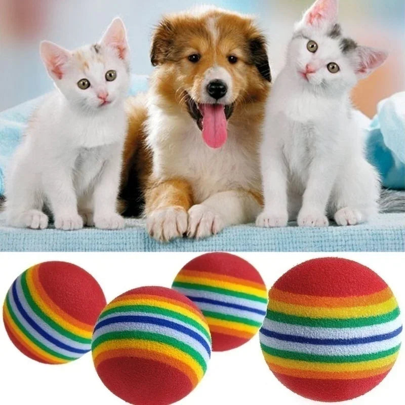 Pet Toy Ball Set – 10-Pack Interactive Play Balls for Dogs & Cats