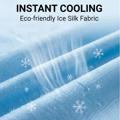 Foldable Pet Cooling Mat – Ice Silk Comfort for Dogs & Cats