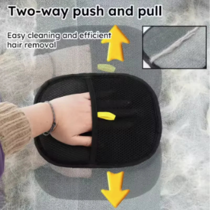 Double-Sided Pet Grooming Glove – Hair Remover & Massage Brush