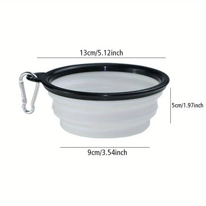 Collapsible Silicone Pet Travel Bowl – Foldable & Stackable