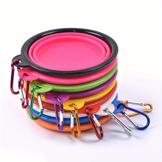 Collapsible Silicone Pet Travel Bowl – Foldable & Stackable