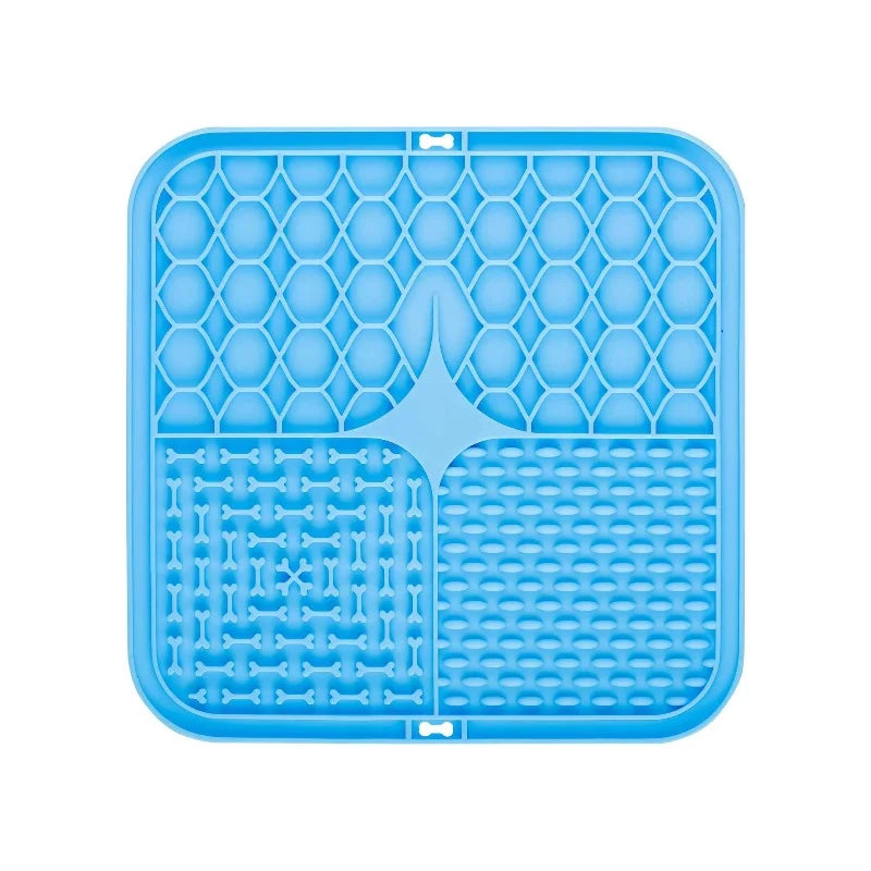 Slow Feeder Lick Mat for Dogs & Cats – Silicone, Anxiety Relief