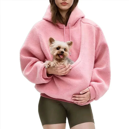 Pet Pouch Hoodie – Carry Your Small Dog or Cat in Style