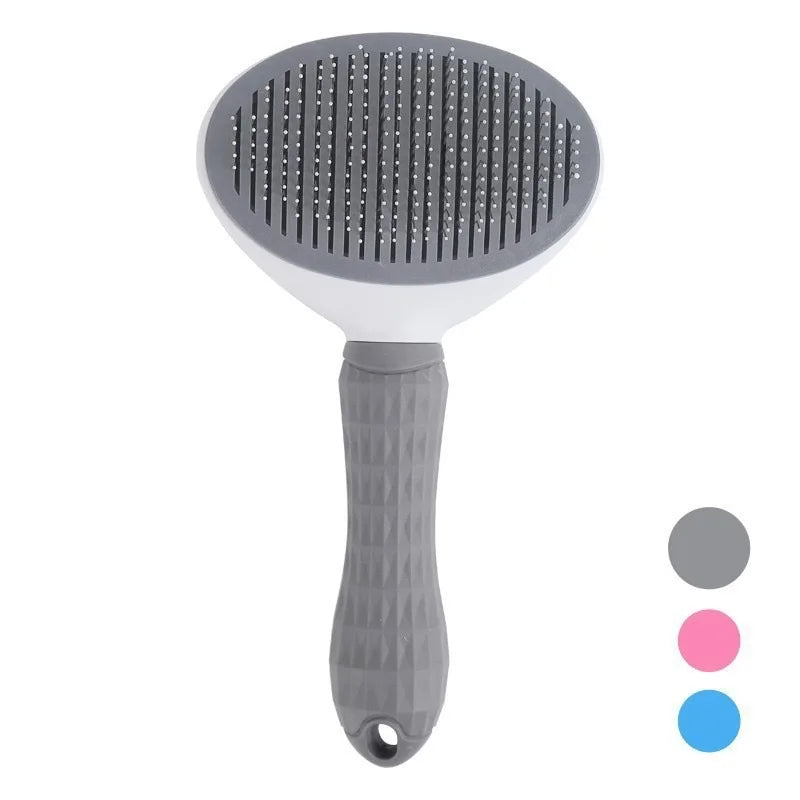 Pet Hair Brush & Grooming Comb – Deshedding Tool for Dogs & Cats
