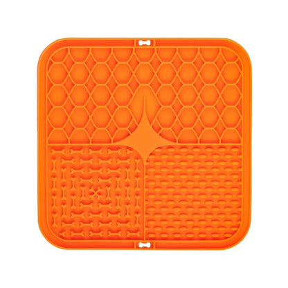Slow Feeder Lick Mat for Dogs & Cats – Silicone, Anxiety Relief