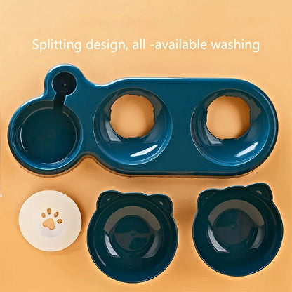 Automatic Pet Water & Food Bowl Set – Large Capacity Feeder